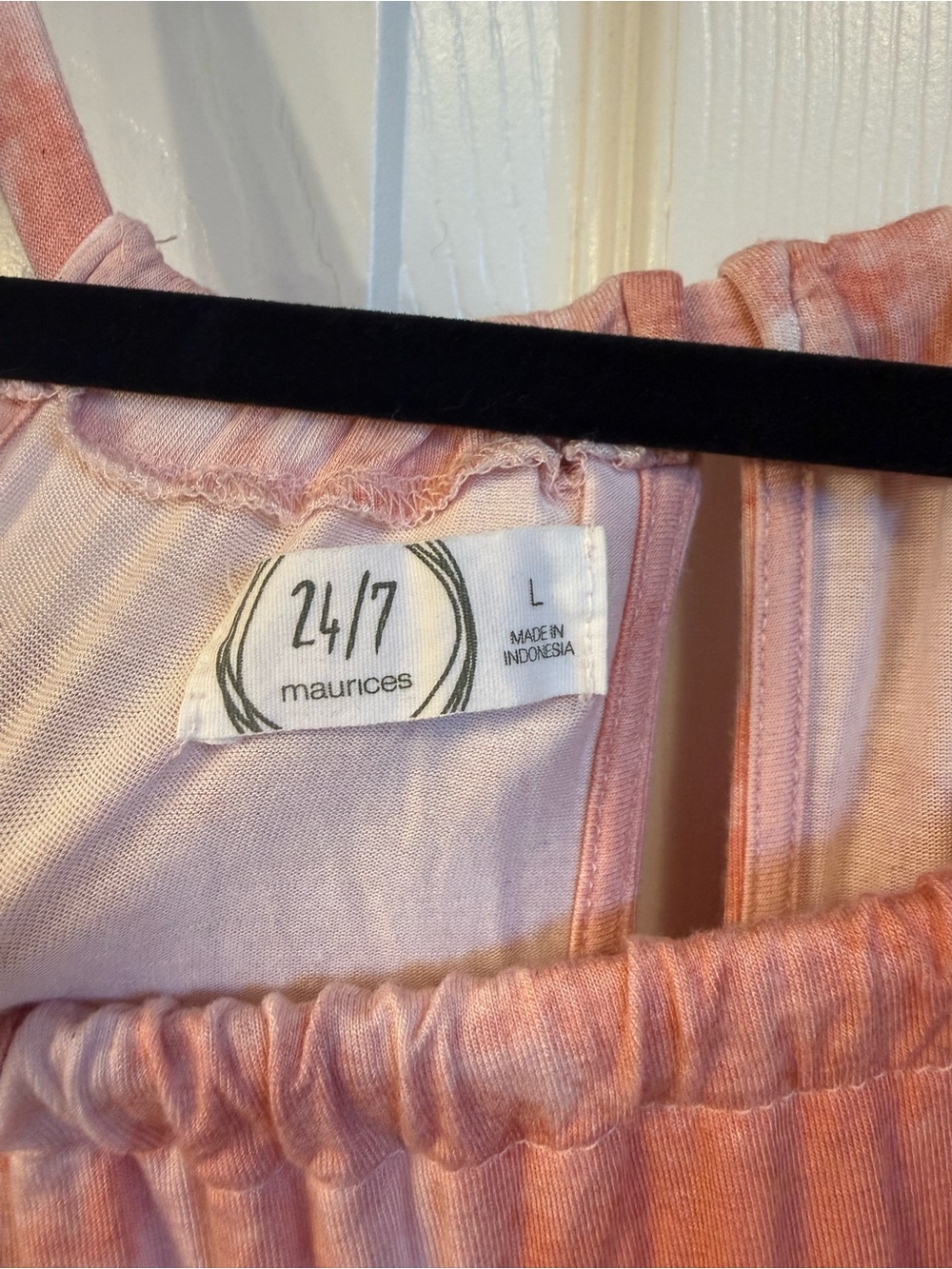 Maurices Peach Tie-Dye Maxi Dress - Picture 4 of 7